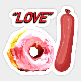 Rude Love gift for Valentines day Sticker